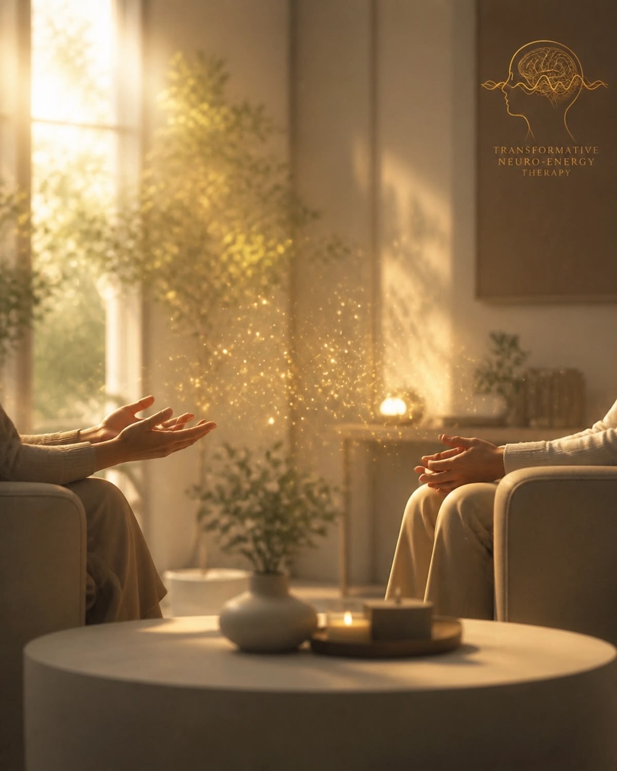 Illustration d’une séance de FocusBrain dans un espace chaleureux